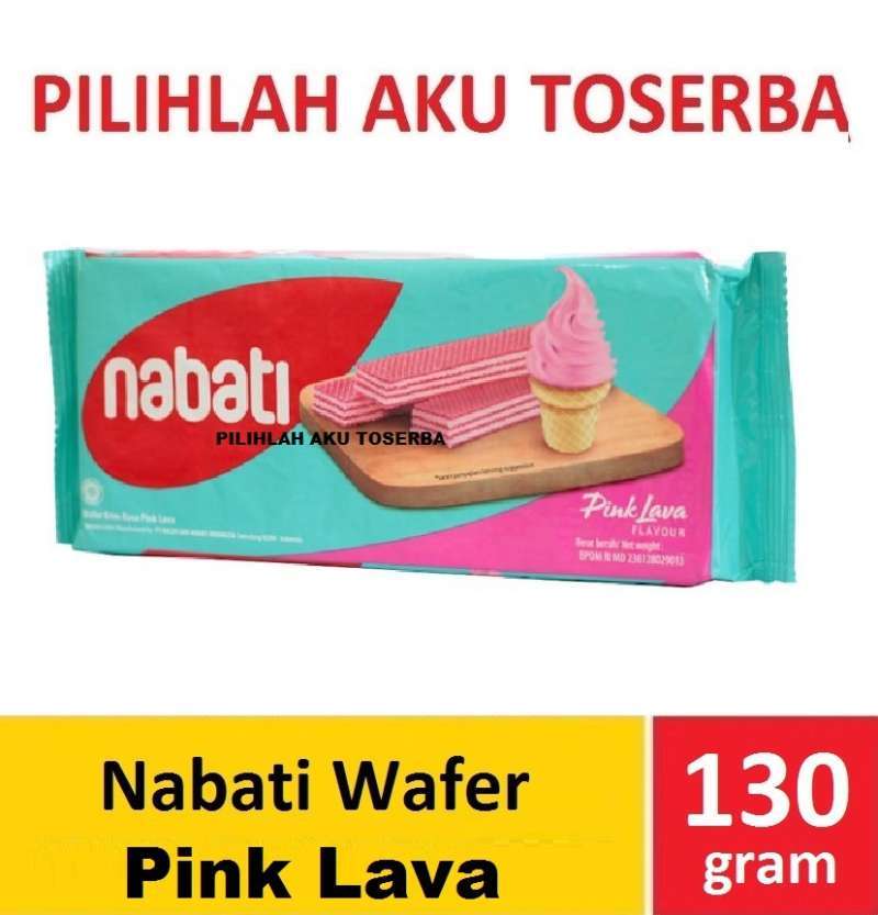 Jual Nabati Wafer PINK LAVA 130 gr - (HARGA SATUAN) di Seller Pilihlah