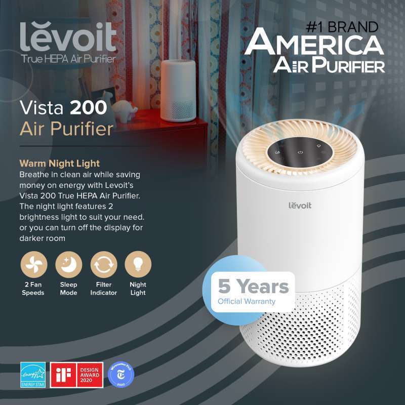 Jual FREE FILTER Levoit Air Purifier HEPA Filter Vista 200 Pembersih