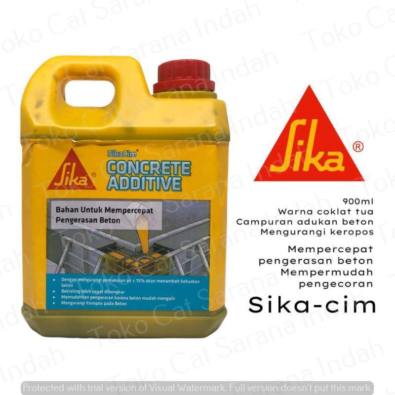 Jual SIKA CONCRETE ADDITIVE 900ml CAIRAN PENGERAS BETON PENGERAS COR
