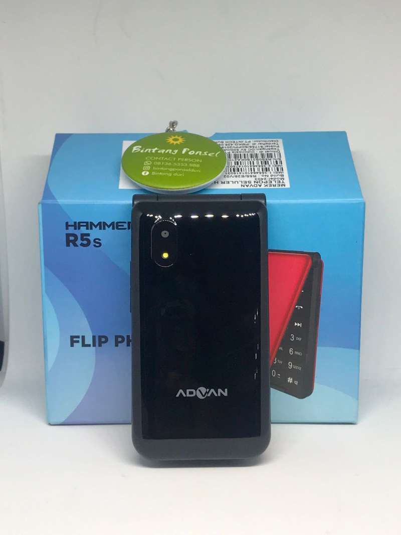Jual ADVAN HAMMER R5S FLIP PHONE - BLACK di Seller Bintang Ponsel Duri ...
