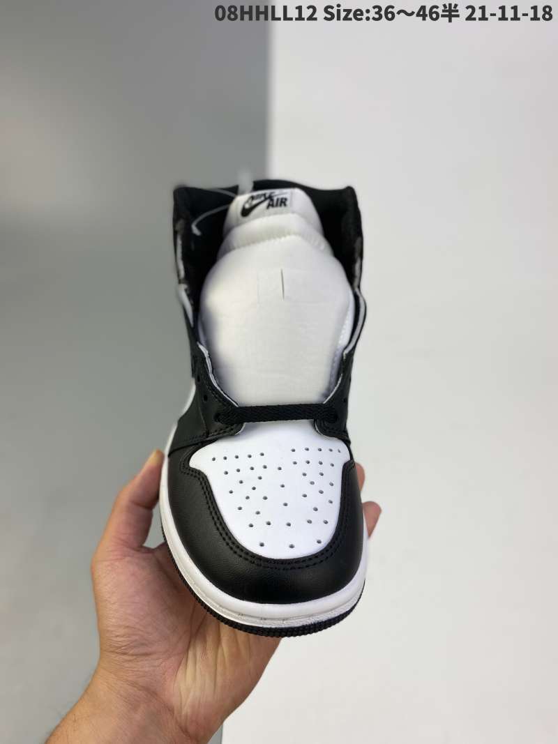 black and white aj1 high