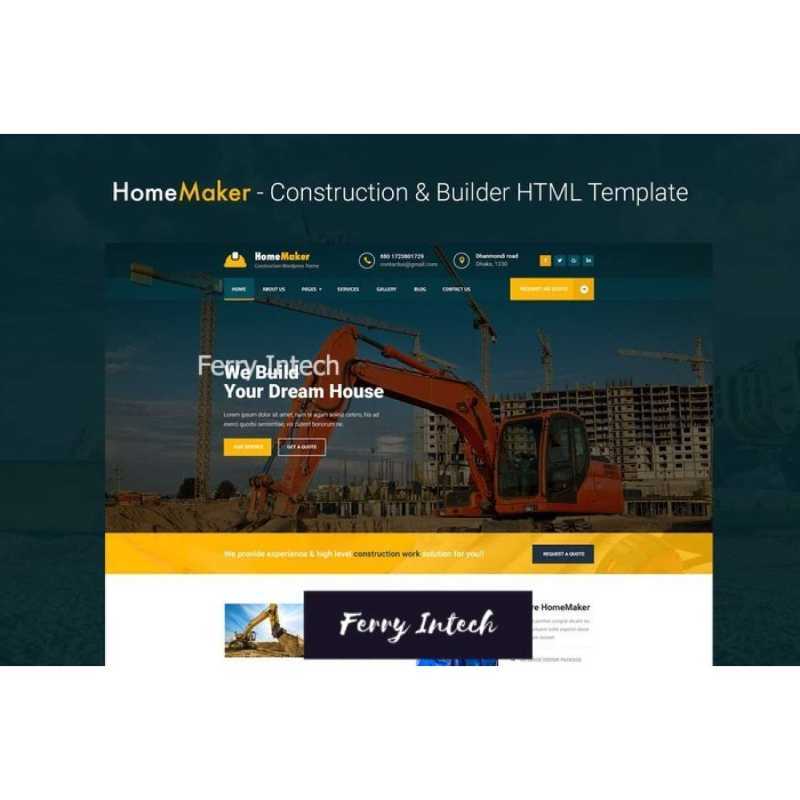 Promo TEMPLATE HOMEMAKER CONSTRUCTION & BUILDER HTML TEMPLATE WEB ...