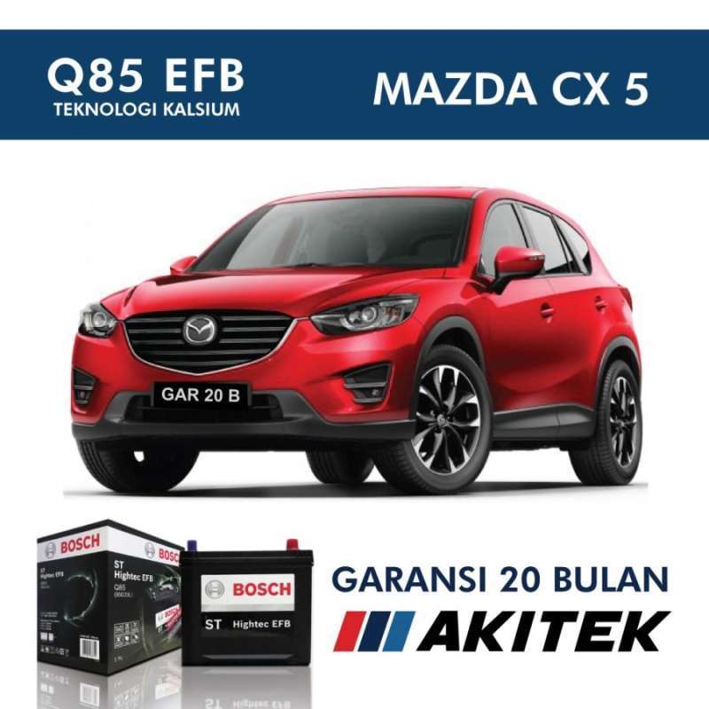 Jual Aki Mazda CX-5 Q85 MF Bosch Aki Kering 95D23L (Gosend & Grab) di