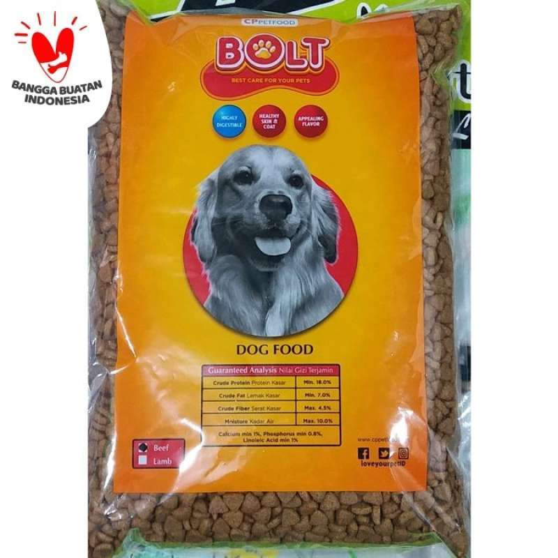 Jual BOLT Dog Food ( Repack ) 1 kg - Makanan Kering Anjing - 1 Kg di ...
