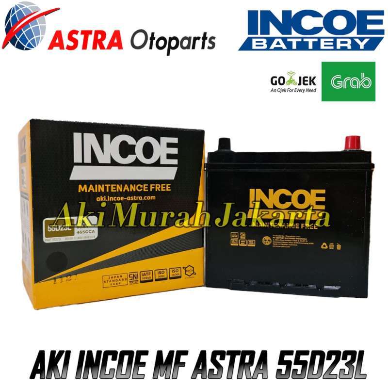 Jual Aki Mobil Suzuki Grand Vitara INCOE MF Astra 55D23L Aki Kering 12V