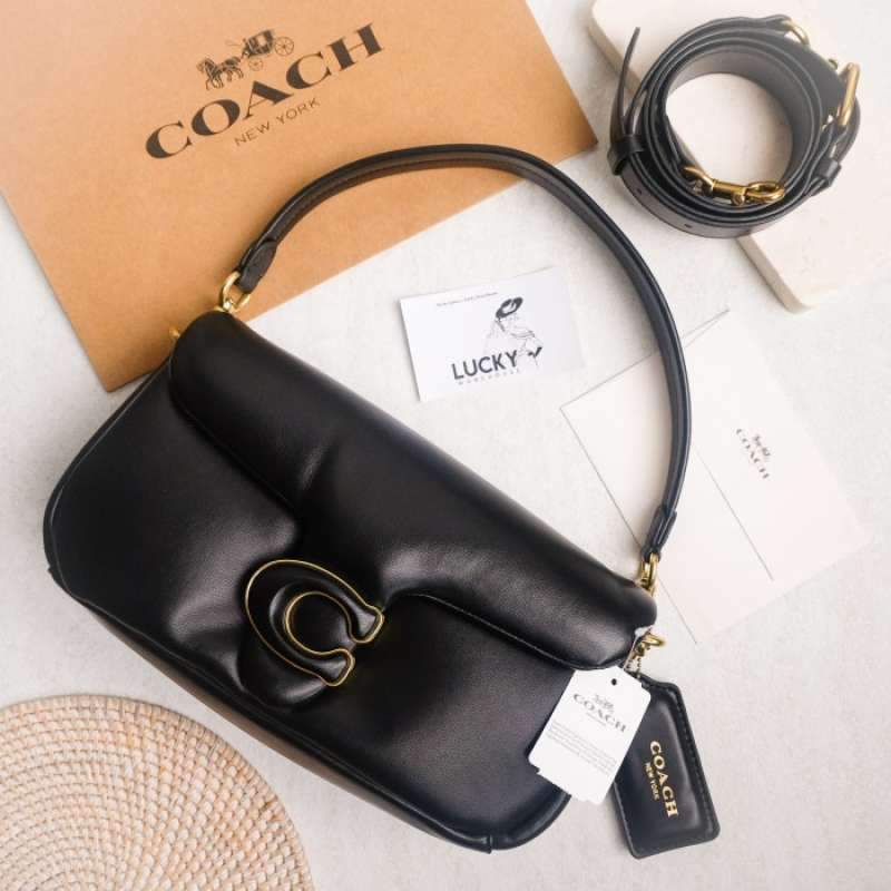 Jual Coach Pillow Tabby Shoulder Bag 26 In Black ORIGINAL 100 di