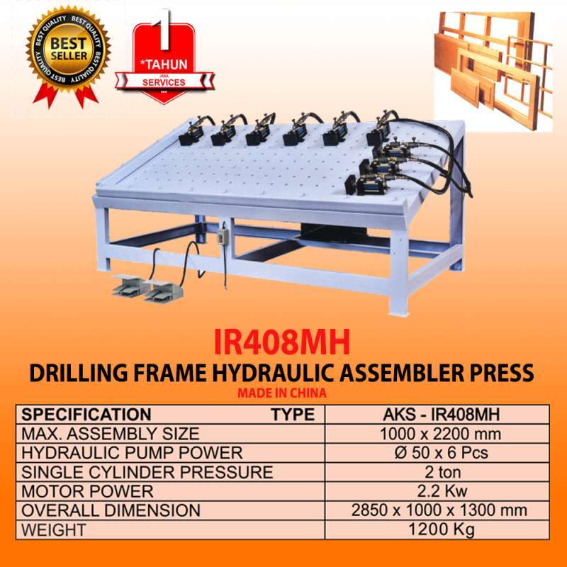 Jual mesinPress Kusen Kayu Drilling Frame Hydraulic Assembler Press