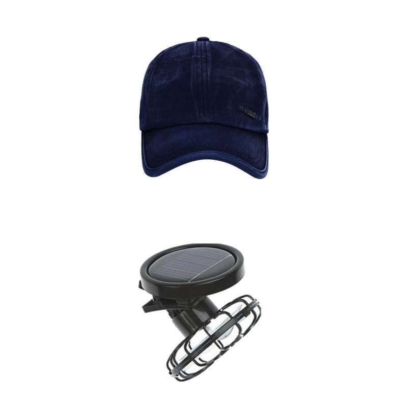 Jual Hat Mini Solar Powered Fan with Portable Air Cooling Fan E di