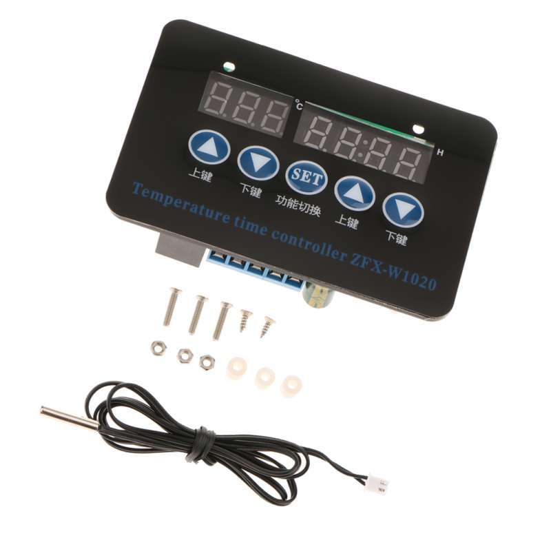 Jual Dual Digital Led Thermostat Temperature Controller Thermometer ...