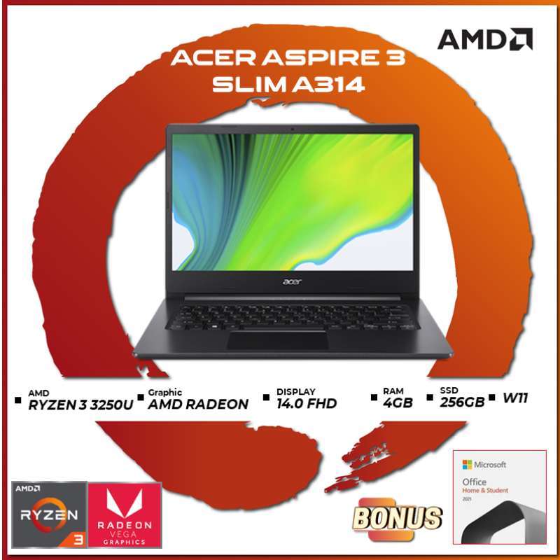 Jual Acer Aspire 3 Slim A314 22 R890 - Ryzen 3 3250 4gb 256ssd Vega3 ...