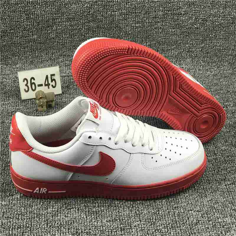 af1 white and red