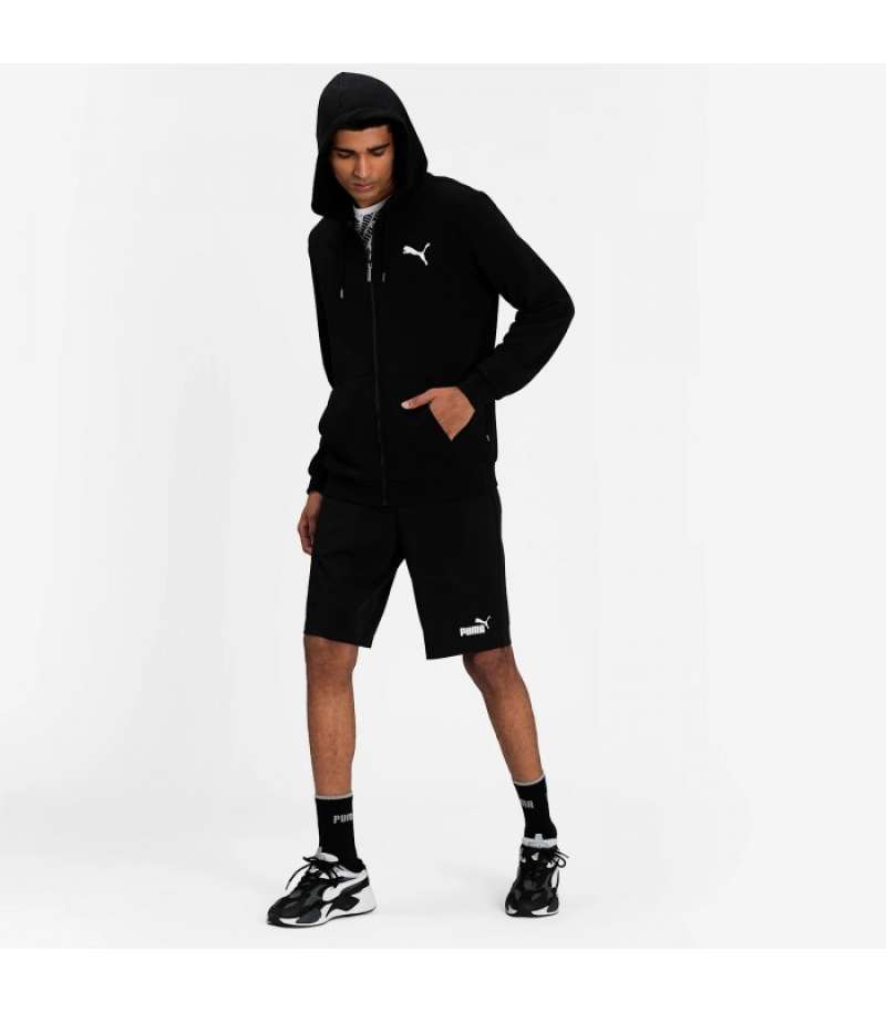 Jual Puma Ess Small Logo Fz Hoodie Tr Puma Black Original - 58670451 ...