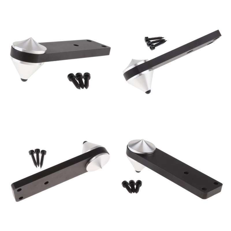 Jual 4pcs Aluminum Speaker Isolation Floor Stand Shoes Spikes Subwoofer