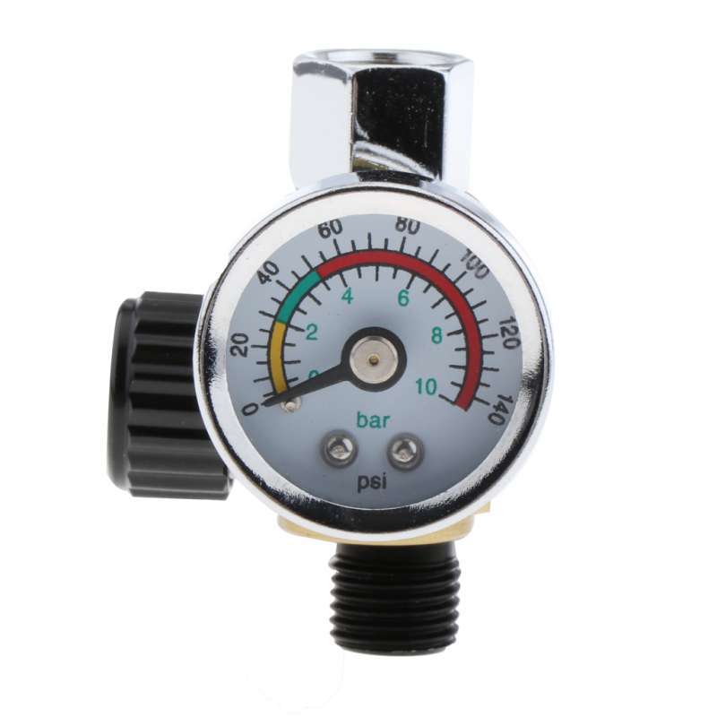 Promo Mini Spray Paint Gun Air Pressure Regulator Gauge Oil Water