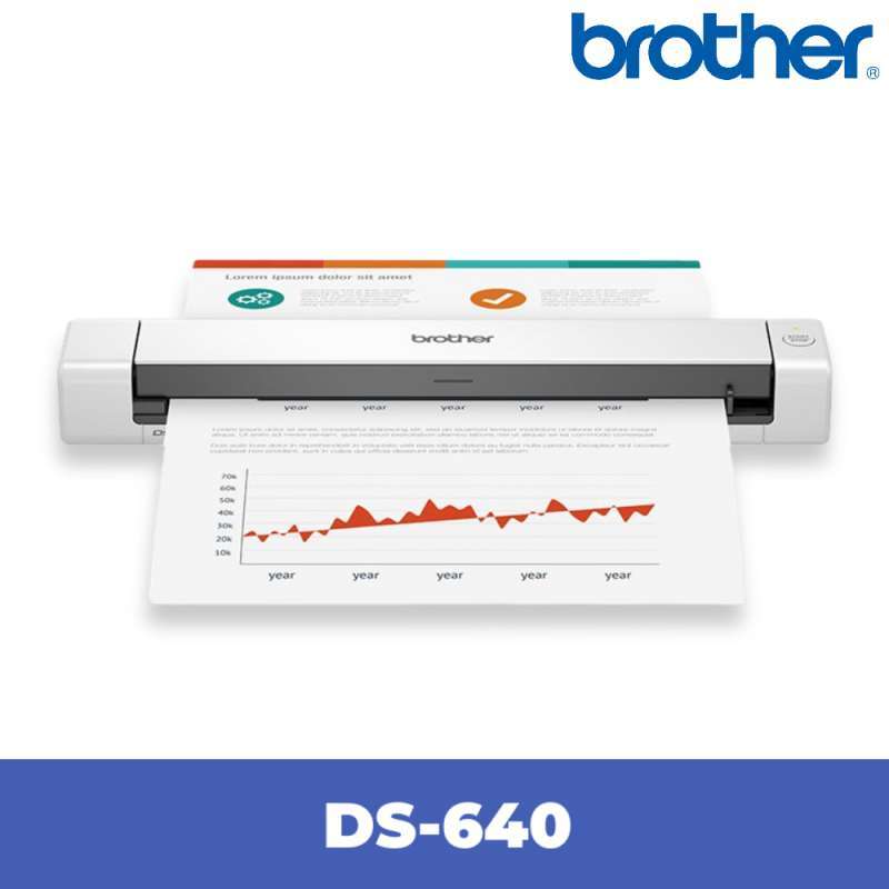 Jual Scanner Brother DS-640 Portable ADF - 15 Lembar/Menit - (A4/Legal