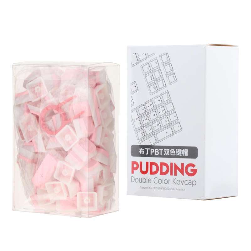 Translucent Pudding Keycaps Promo PBT Pudding Keycaps Translucent 108 Keys Keycap Set for Most ...