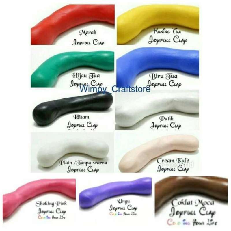 Shocking Clay Jual bahan clay joyfull clay air dry clay cold porcelain resin clay ...