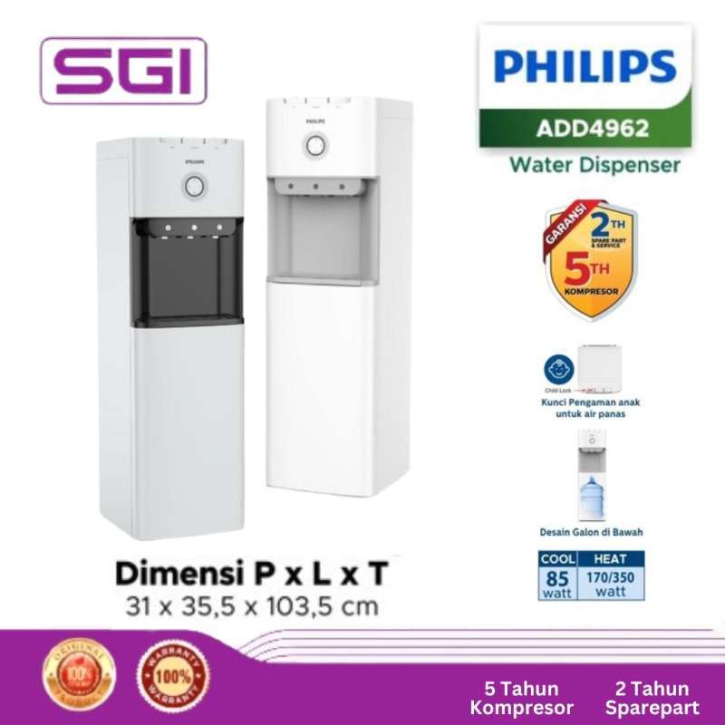 Promo Dispenser Air Philips Galon Bawah ADD4962 Water Dispenser Bottom