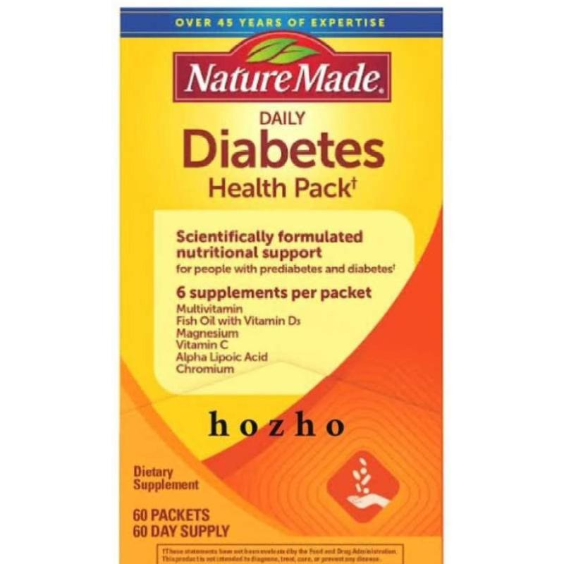 Jual Nature made diabetes health pack multivitamin fish oil vitamin C