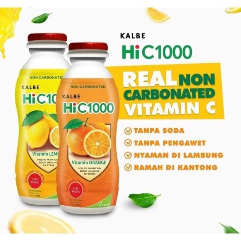 Jual Hi C 1000 Kalbe Minuman Vitamin C Rasa Lemon Dan Jeruk 140ml Di