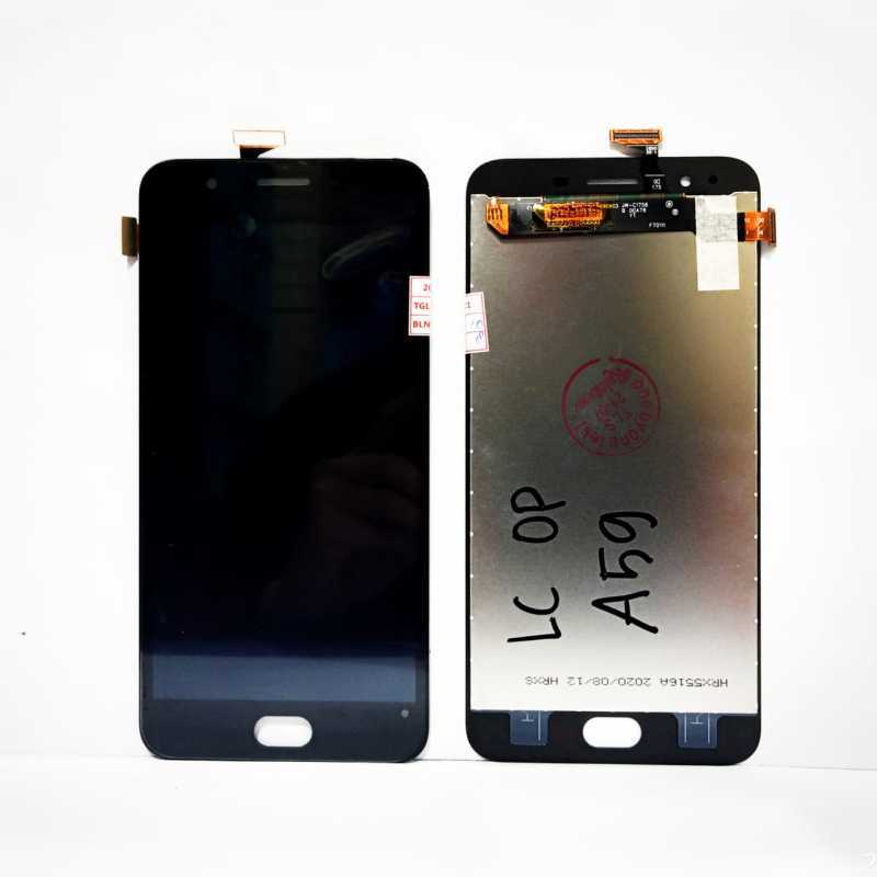 Jual LCD LAYAR GAMBAR LCD OPPO A59 + TOUCHSCREEN LAYAR SENTUH TS HITAM