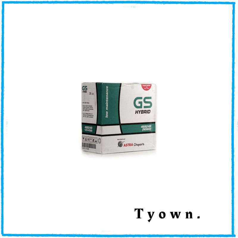 Jual Aki GS HYBRID NS60 Series NS60L NS60LS 12V 45 Ah Aki Basah 46B24R