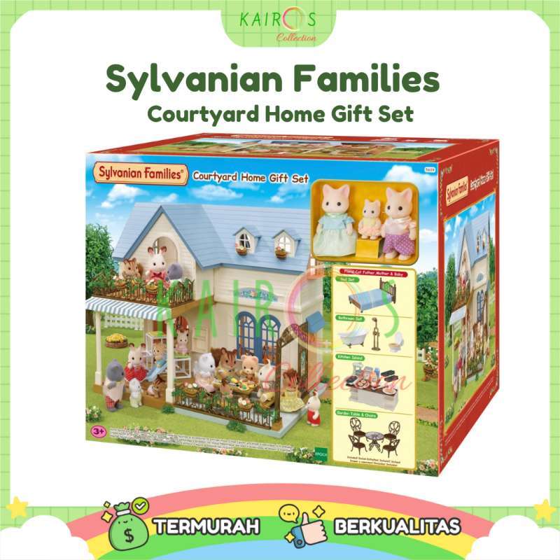 Jual Sylvanian Families Courtyard Home Gift Set di Seller Kairos Collection - Klampis Ngasem ...