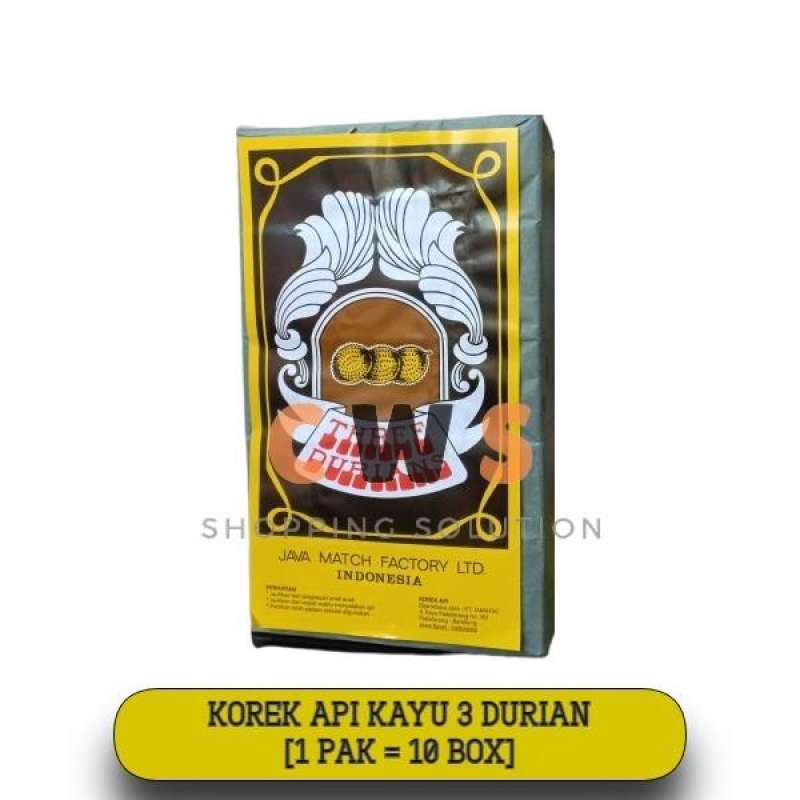 Jual DURIAN Korek Api Kayu - 1 Pak / 10 Box di Seller CWS - Sukapura ...