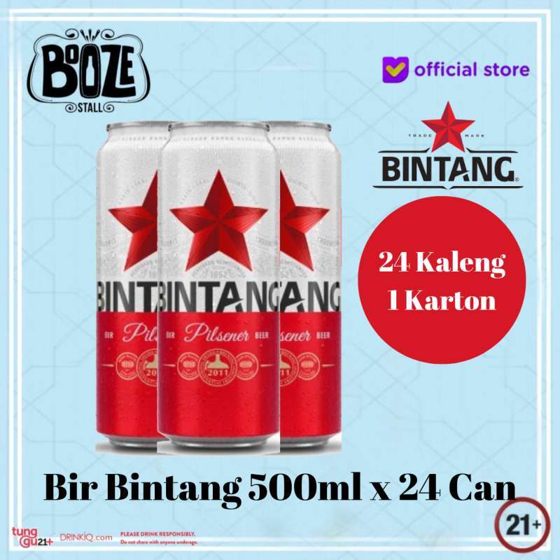 Jual Bir Bintang Kaleng 1 Karton Termurah - Harga Grosir Terupdate Hari