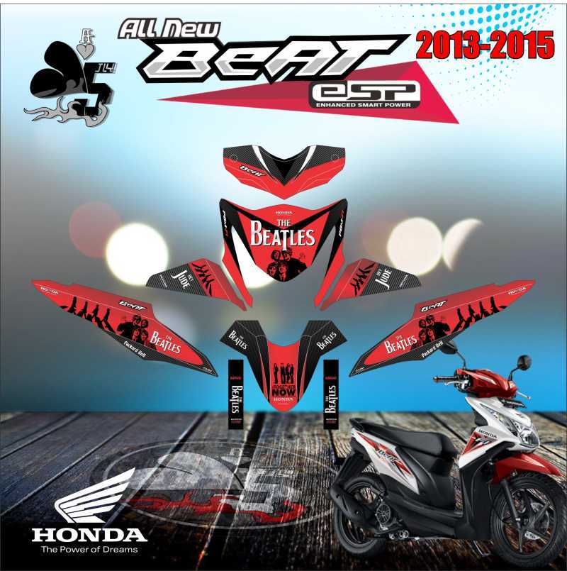 Jual STICKER DECAL HONDA BEAT FI 2013 FULL BODY THEBEATLES di Seller