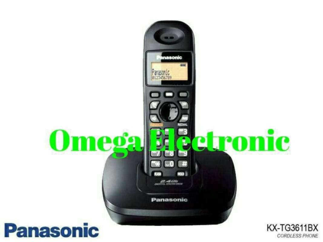 Jual Panasonic Telephone KxTg3611 Telepon Wireless Cordless Tanpa