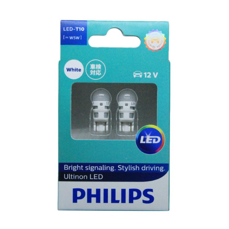 Promo PHILIPS T10W5W Ultinon LED Lampu Senja Mobil Diskon 9 di Seller