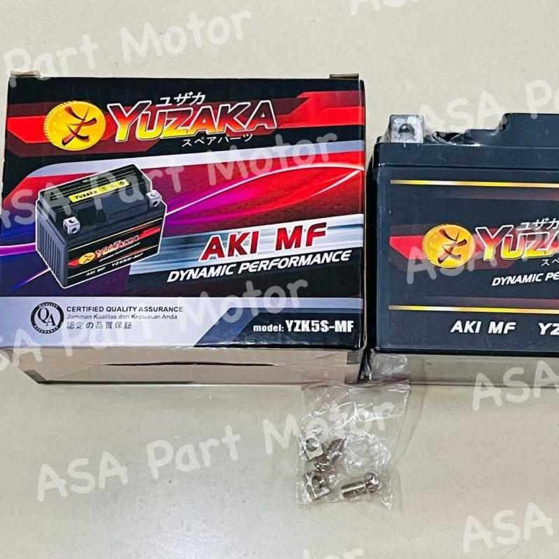 Promo YUZAKA Aki Battery YZK5S-MF Kharisma-Beat-Shogun-Mio Diskon 43%