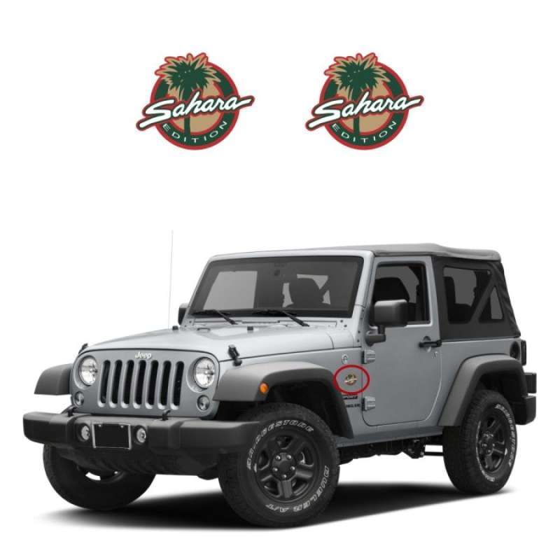 Jual Sticker Jeep Sahara Edition 001 di Seller Lilliaa Shop Wanasari