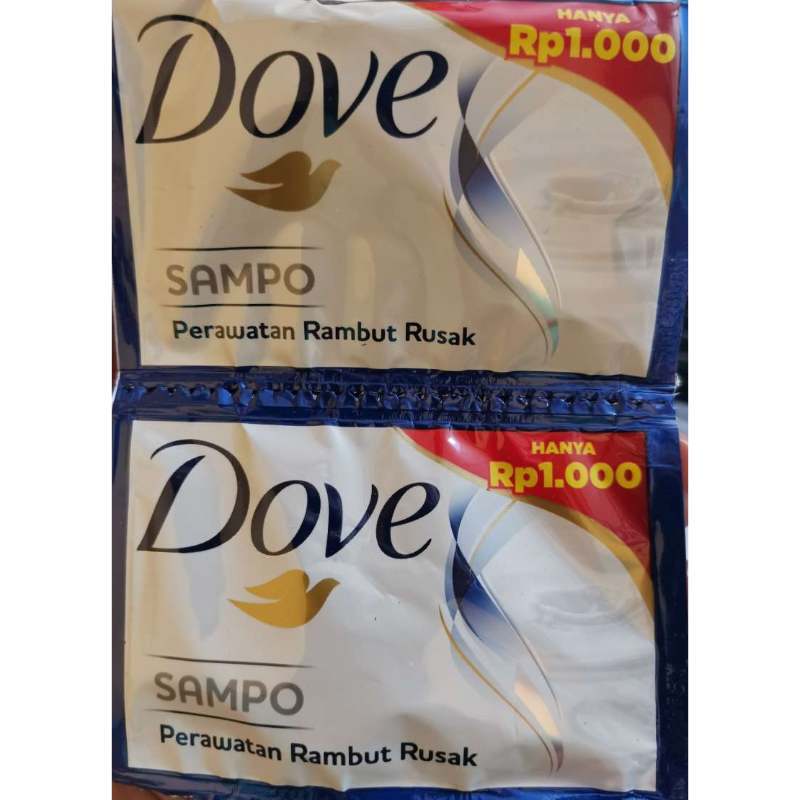 Jual Shampoo Dove Biru Dove Total Damage Renceng Isi 12 Sachet X 9ml Di