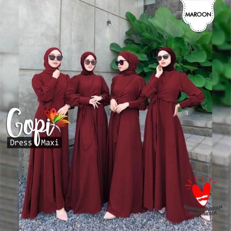 Jual Maxi Dress Wanita Baju Seragam Bridesmaid Gaun Pesta Nikahan