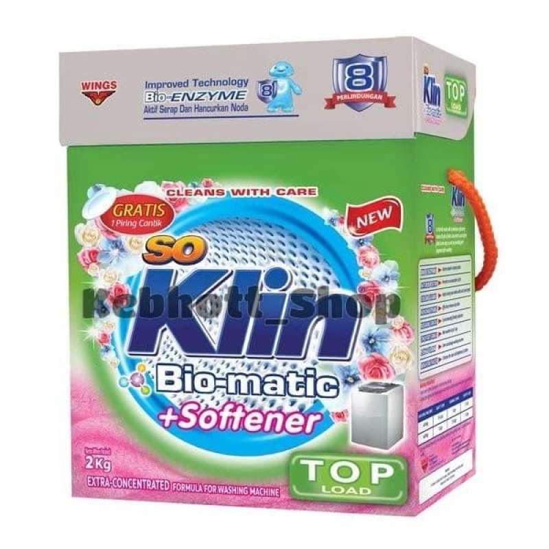 Jual Soklin Bio-Matic + Softener Extra Concentrate 2kg | Wings | Top ...