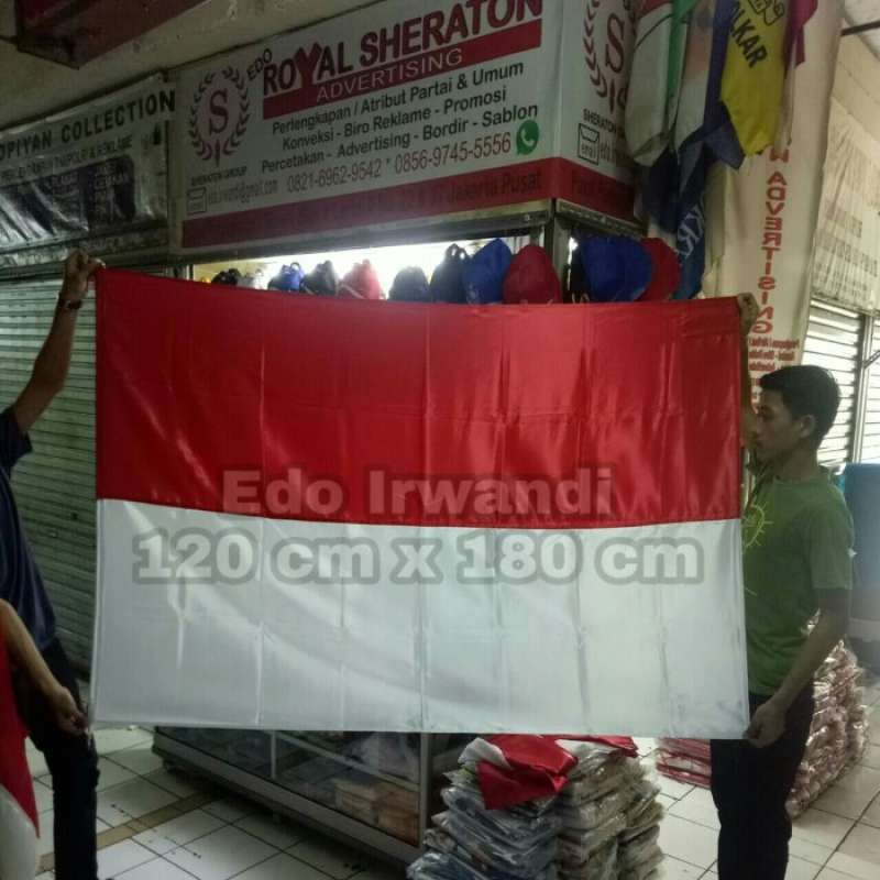 Promo Bendera Merah Putih Ukuran 120 Cm X 180 Cm Berkualitas Ready
