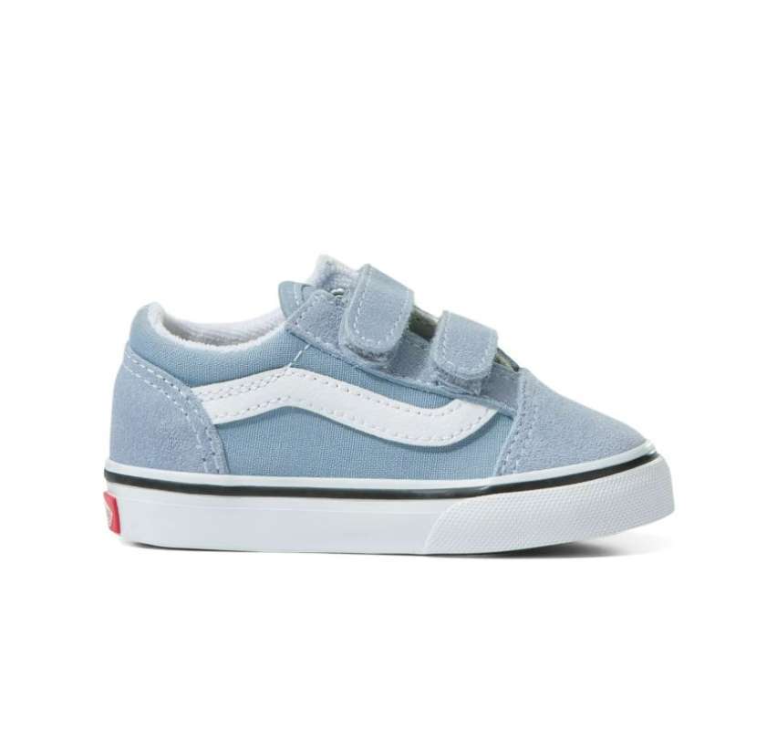 Promo Vans Toddler Old Skool V Shoes Color Theory Ashley Blue