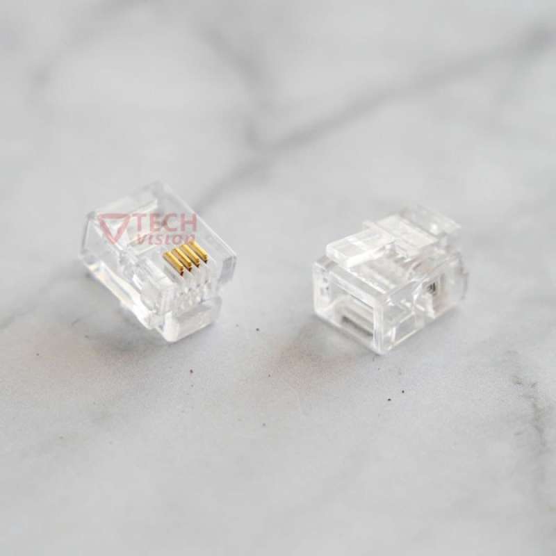 Jual Konektor Telepon Rj11 Connector 4 Pin Original Murah - Harga ...