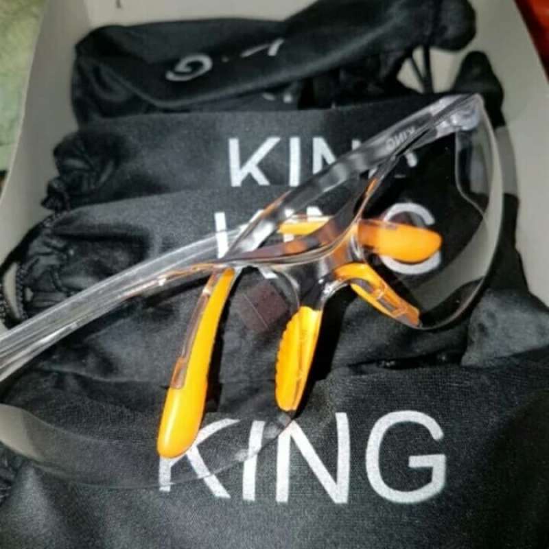 Jual Kacamata Safety Goggles KING Clear Color Kacamata Proyek di