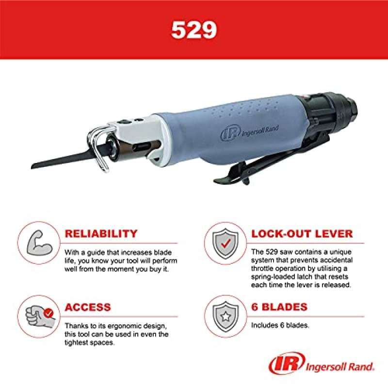 Promo Ingersoll Rand 529 Reciprocating Air Saw, Low Vibration, Lock Out
