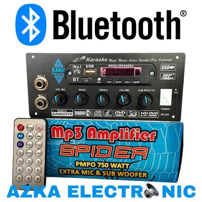Jual Kit Power Amplifier Speaker Aktif Plus MP3 Bluetooth 750W PMPO di