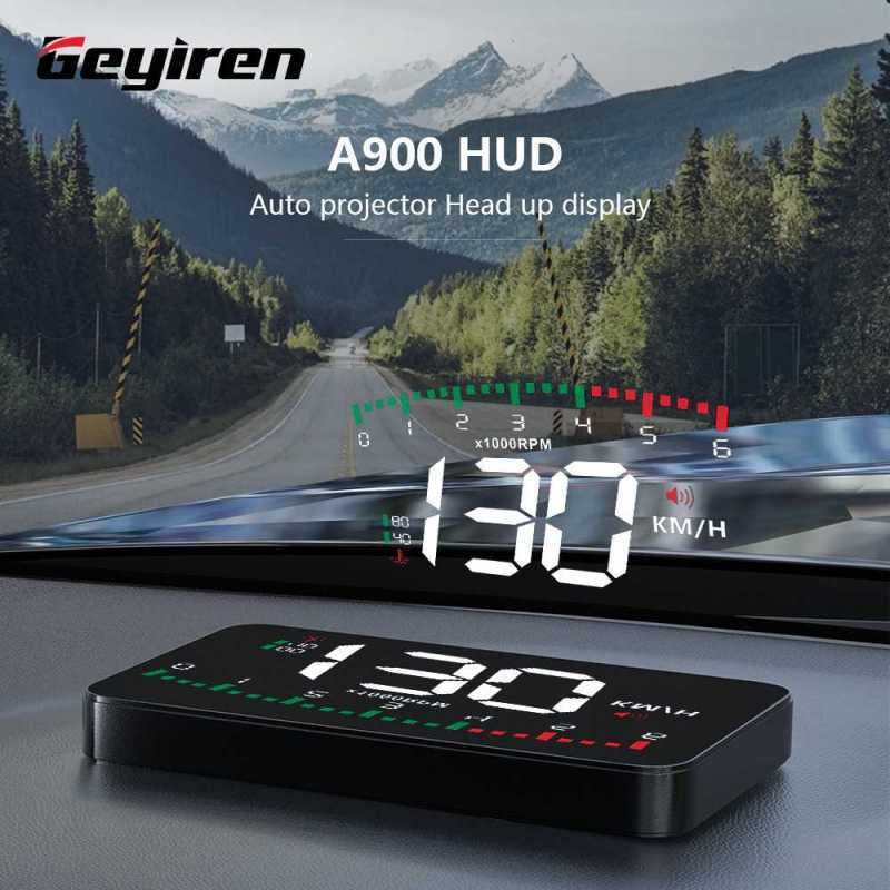 Jual GST GEYIREN Display HUD Mobil OBD2 Speedometer HeadUp Projector
