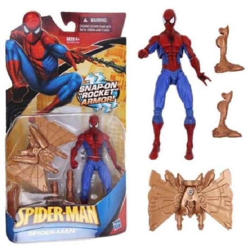 Jual Action Figure Spiderman Snap On Rocket Armor Di Seller Antique