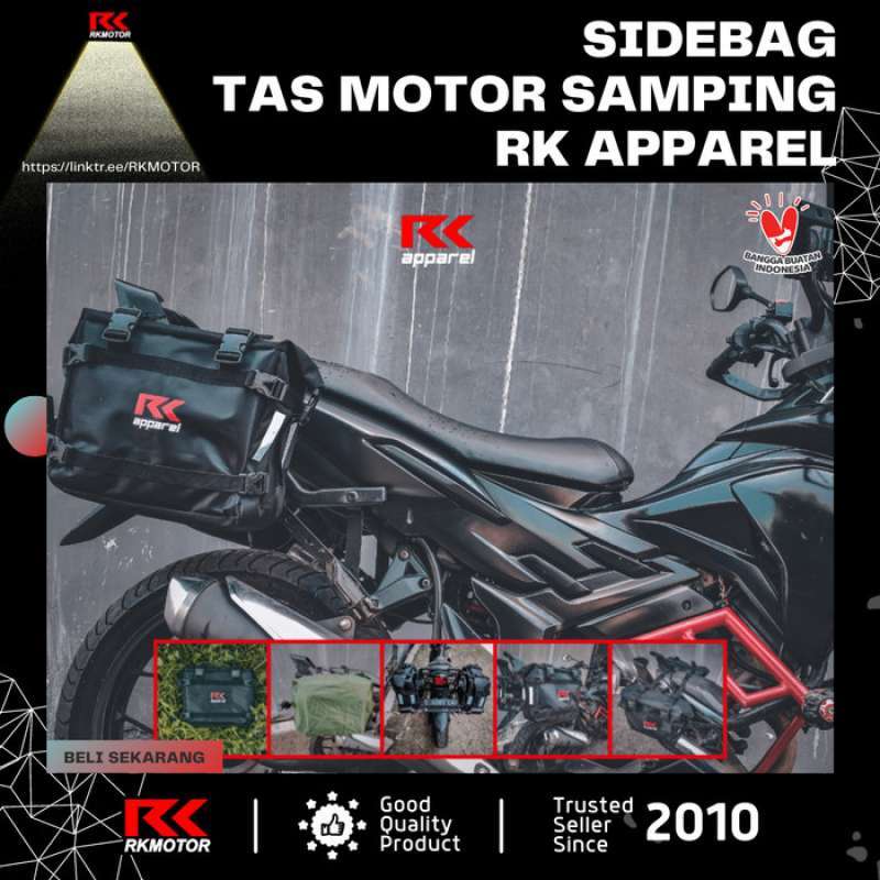 Jual Side Bag Kotak / Sidebag Motor / Tas Samping Motor RK Apparel di