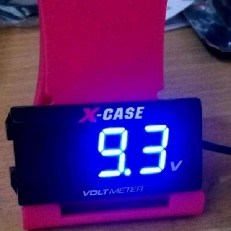 Jual Volt meter Aki digital voltmeter Digital DC Aki wateresist biru