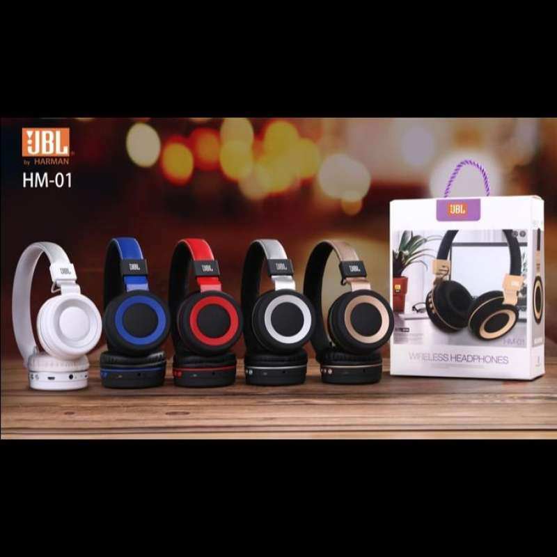 Jual Headphone Bluetooth JBL handsfree headset bluetooth wireless HM01