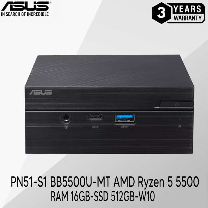 Jual Mini PC Asus PN51S1 BB5500UMT AMD Ryzen 5 5500 Ram 16GB SSD
