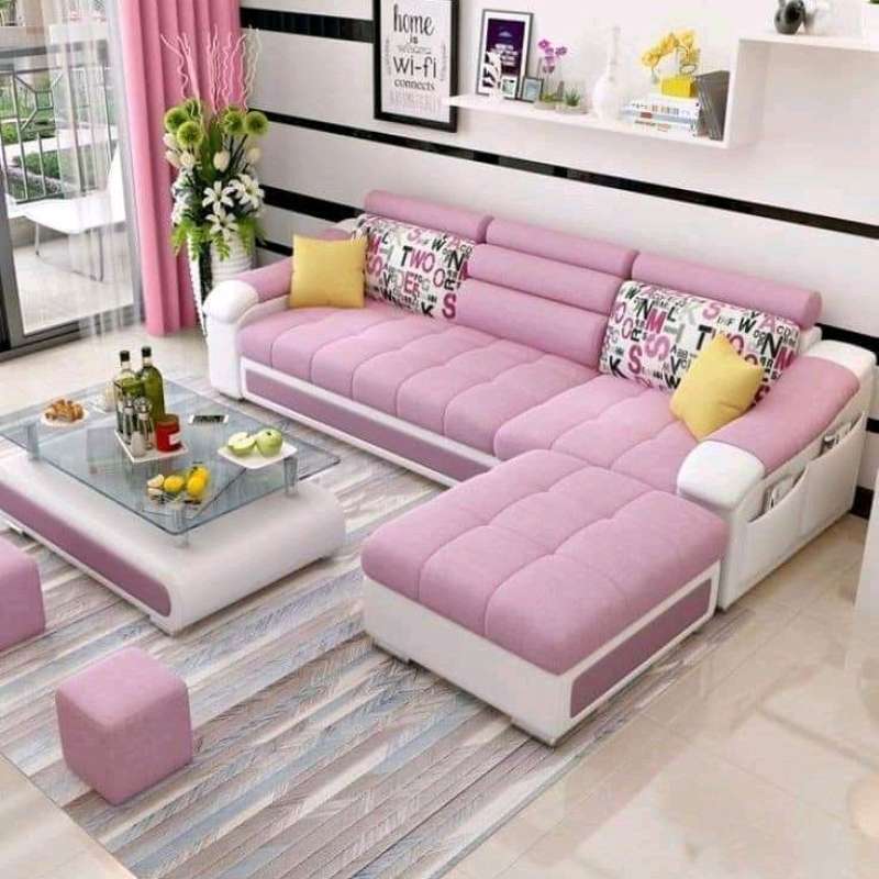 Promo sofa minimalis letter l ruang tamu Diskon 3 di Seller